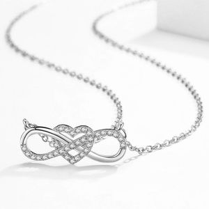 925 Sterling Silver Love & Lucky Chain Necklace